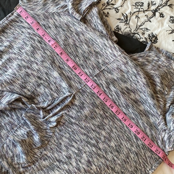 Knox Rose Knit Gray Handkerchief Cardigan Women’s Size XXL - Picture 8 of 10